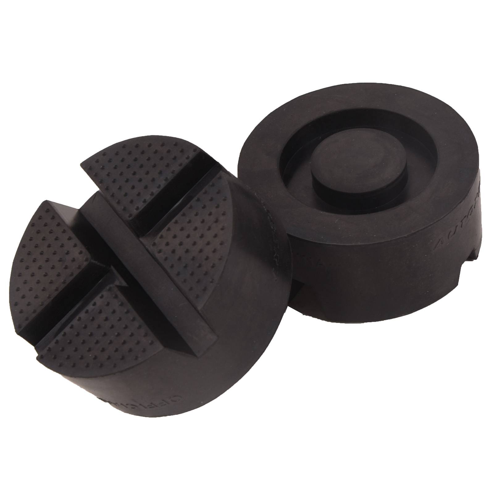 2PCS Universal en caoutchouc de voiture croix à fente Jack Pad Adaptateur garde rail plancher