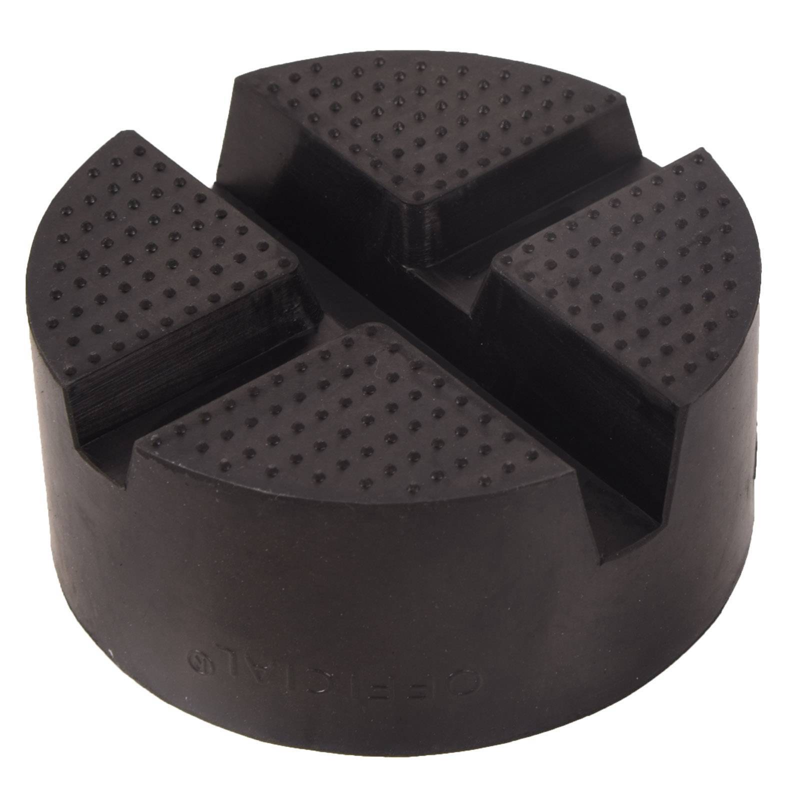 2PCS Universal en caoutchouc de voiture croix à fente Jack Pad Adaptateur garde rail plancher
