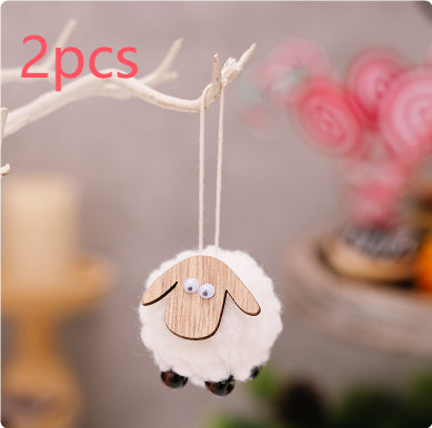 Pendentif de cerf de Noël Felt Pendentif créatif