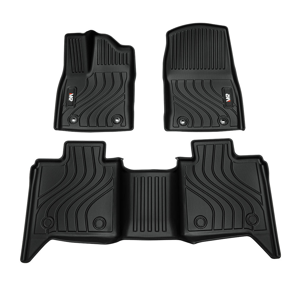 Tapis de sol TPE avant et arrière tout temps pour Toyota Tundra CrewMax C