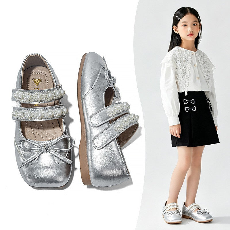 Printemps été filles chaussures en cuir