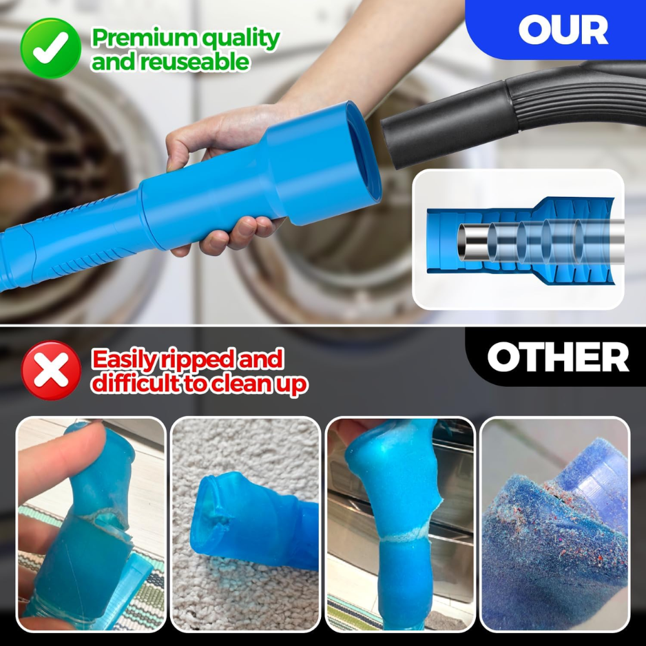 Kit de fixation aspirateur de nettoyage de l'aspirateur pour lave-linge bleu 31.5