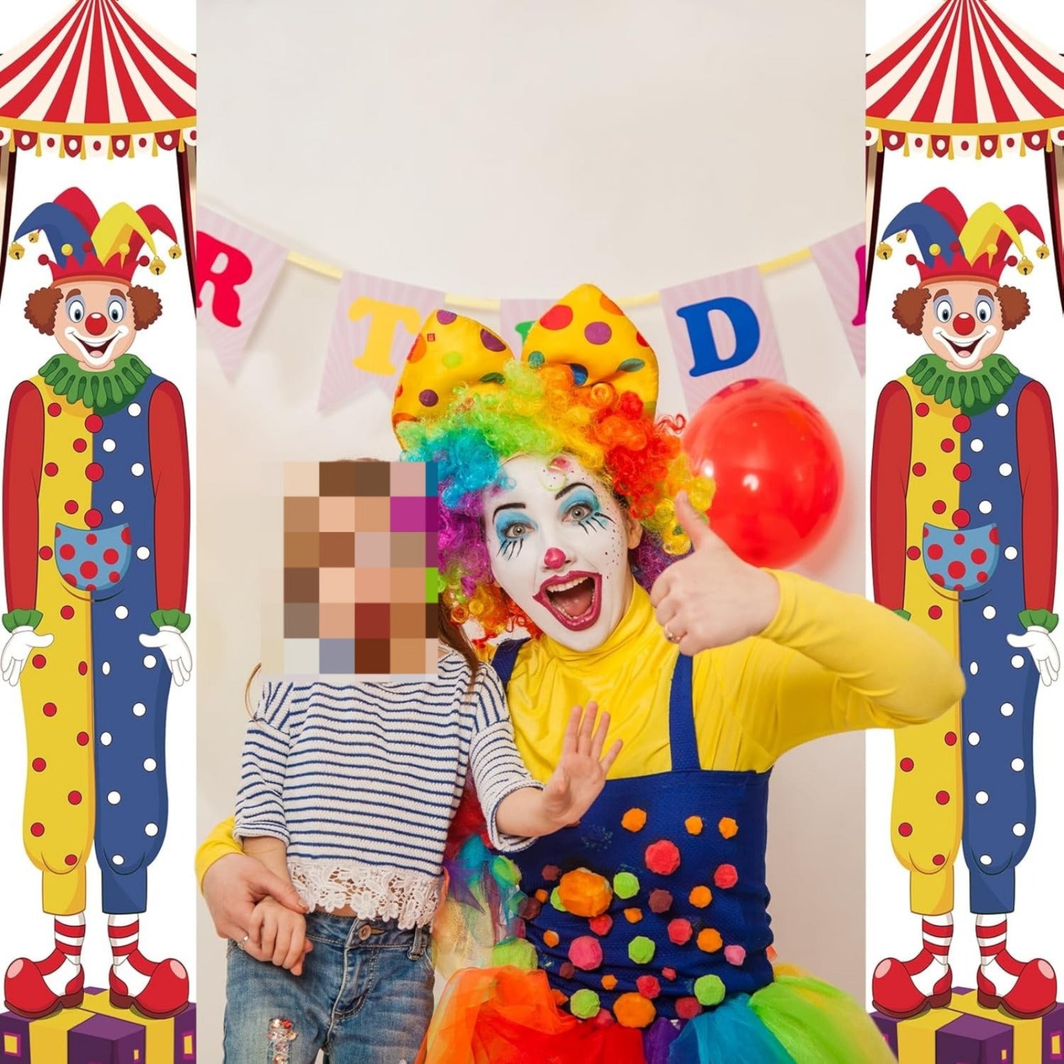 Bannières de porte clown à 2 paquets