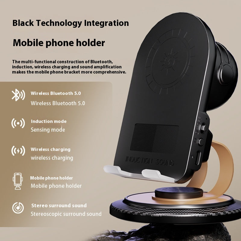 Multi-fonctions Audio intégré Bureau pliant Portable Induction Bluetooth Téléphone Mobile