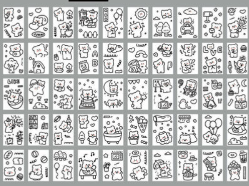 Stickers Ce Compte Matériel Stickers Décoratifs 50 Feuilles