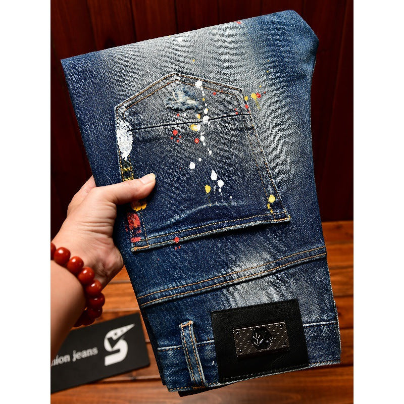 Jeans de patchwork à la mode coréenne