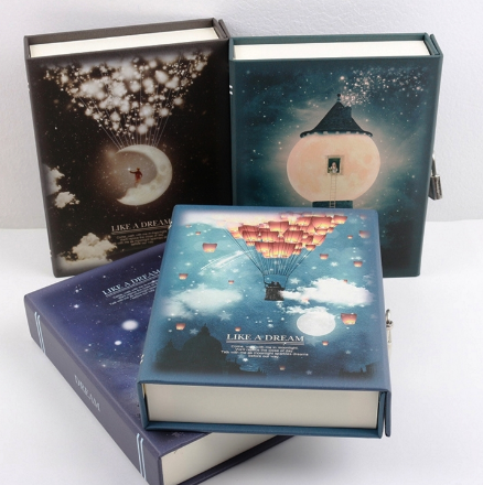 Journal avec carnet de notes de verrouillage