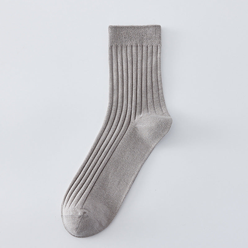 Chaussettes sans couture pour hommes de couleur contrastante tout coton
