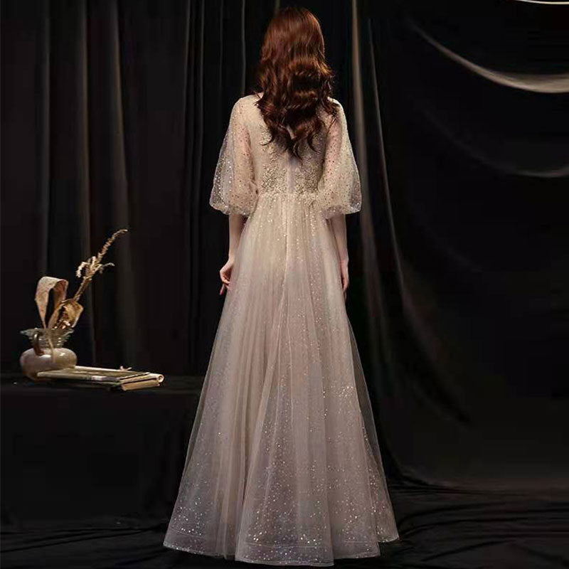 Slim Beauty Gold Banquet Robe de soirée