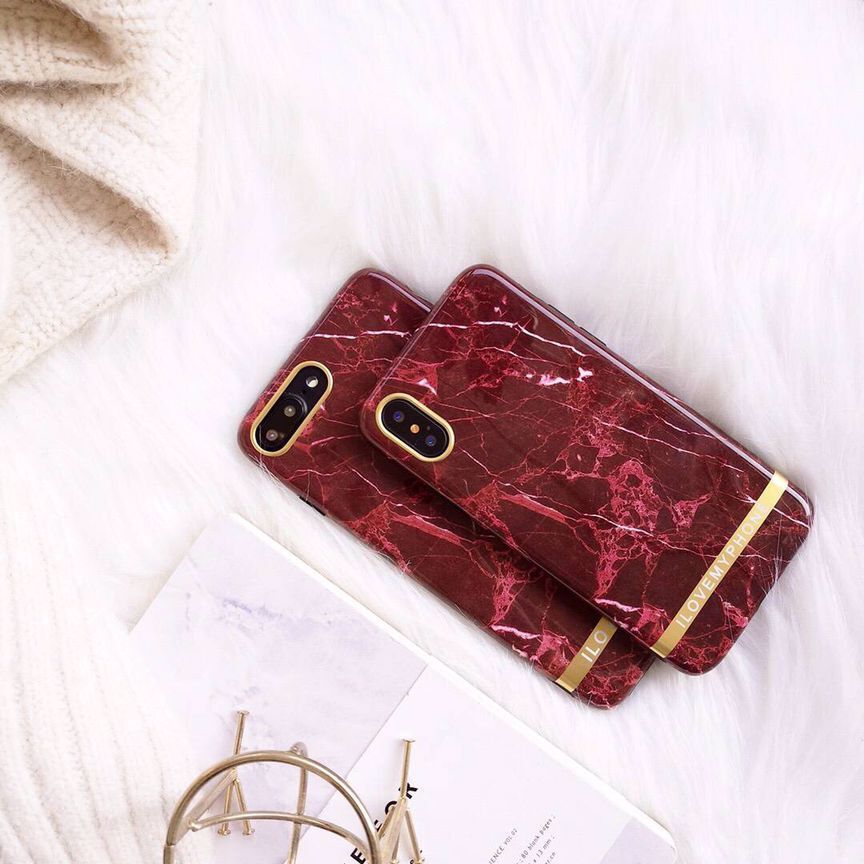 Étui de téléphone en marbre
