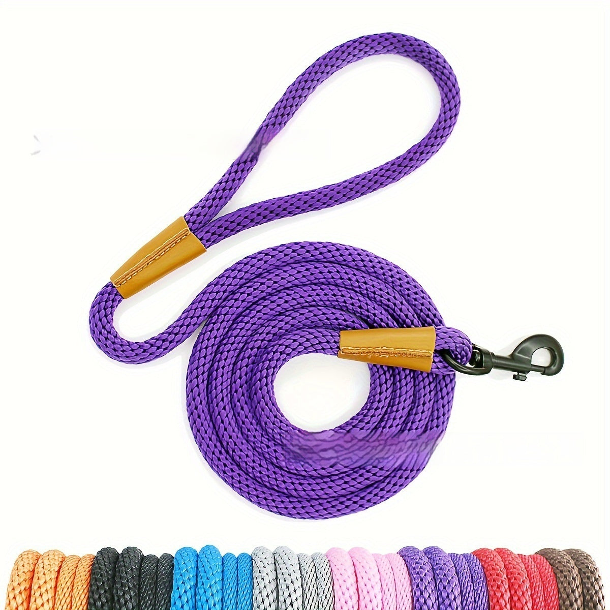 Moyen à grand chien Purple chien laisse