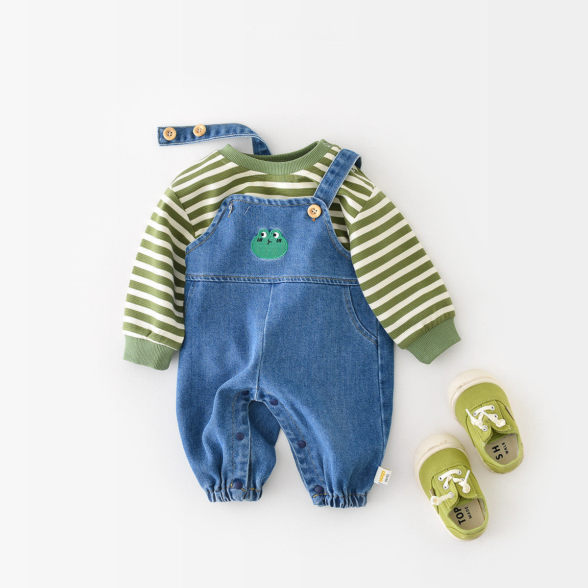 Pantalons à dos en denim simple mode pour garçons