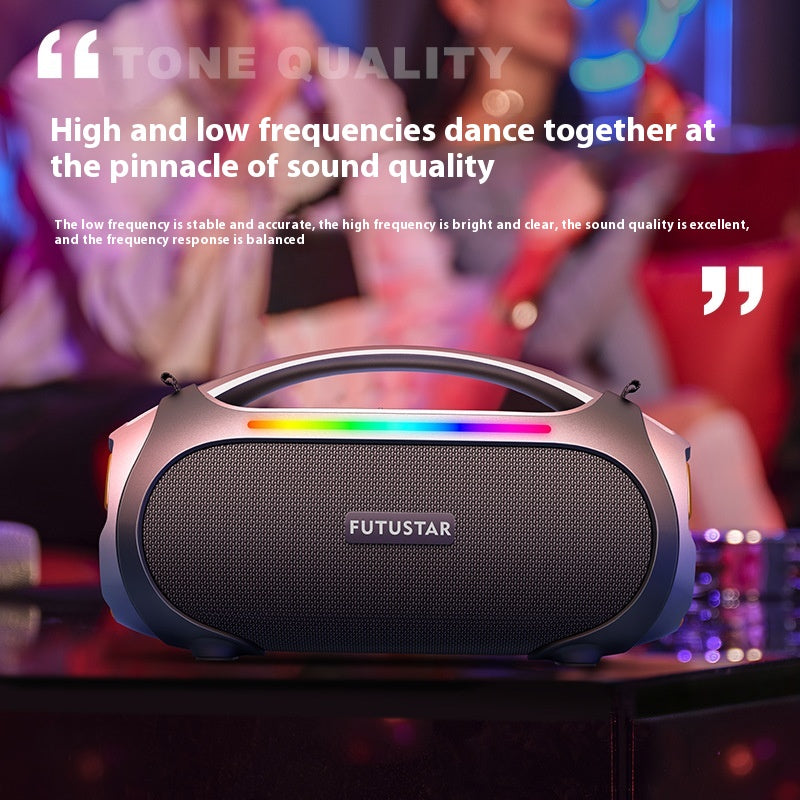 Camping Portable Imperméable 60W sans fil Bluetooth Extra Bass Colorful Light Audio