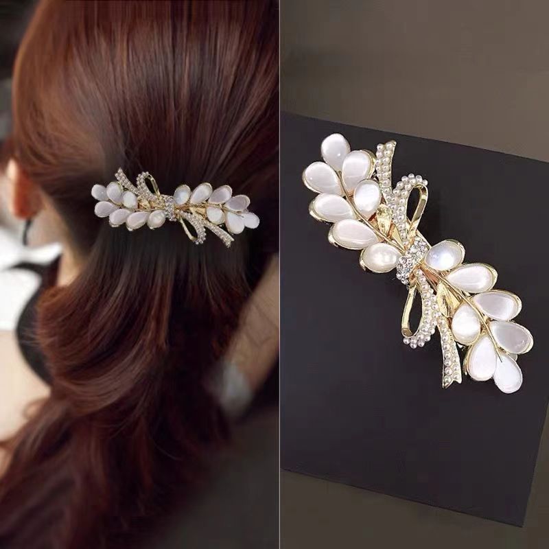 Gros et petits clips de printemps de style coréen avec des Strass
