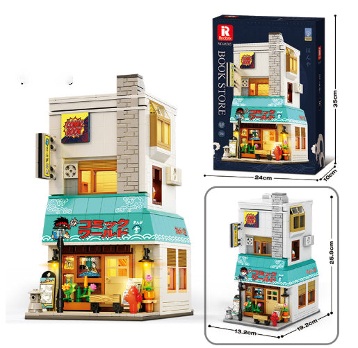 Street Scene Building Block Haute difficulté Arcade Building Model Toy