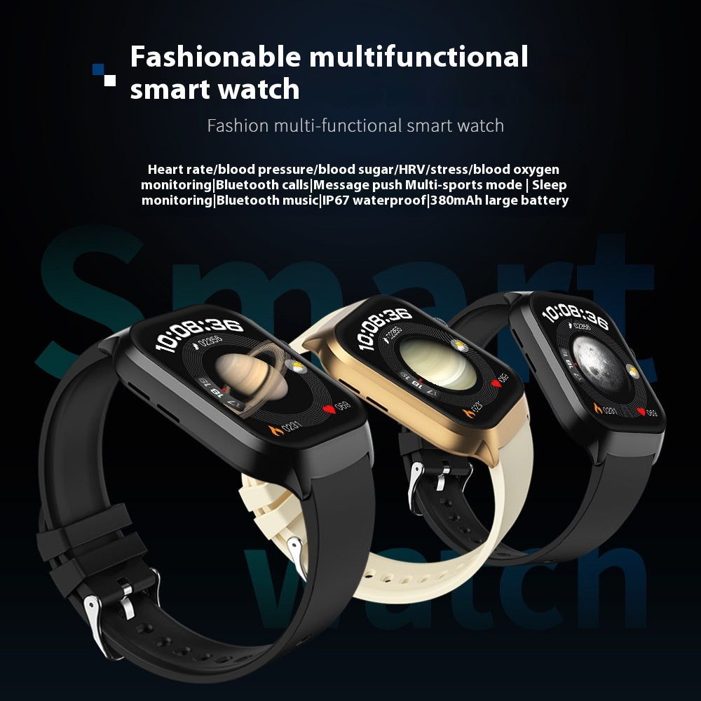 G43 Sang Oxygène Température du corps Fréquence cardiaque Sommeil NFC Montre intelligente multifonctionnelle