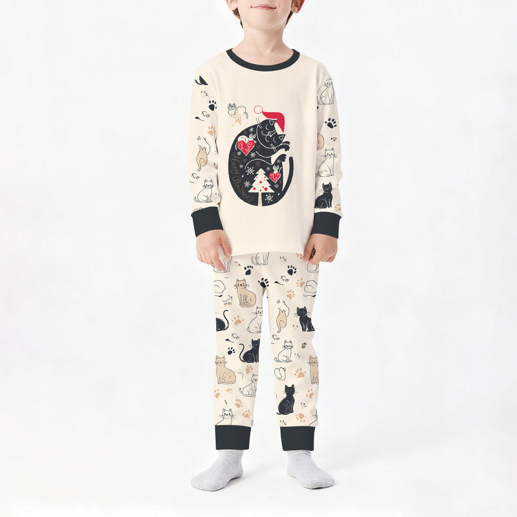 Ensemble de pajama de famille imprimé de Noël