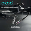 KP-258 Meilleures ventes de bande de collier Bluetooth Earphones Magnetic Digital Display In-Ear Bas Laten