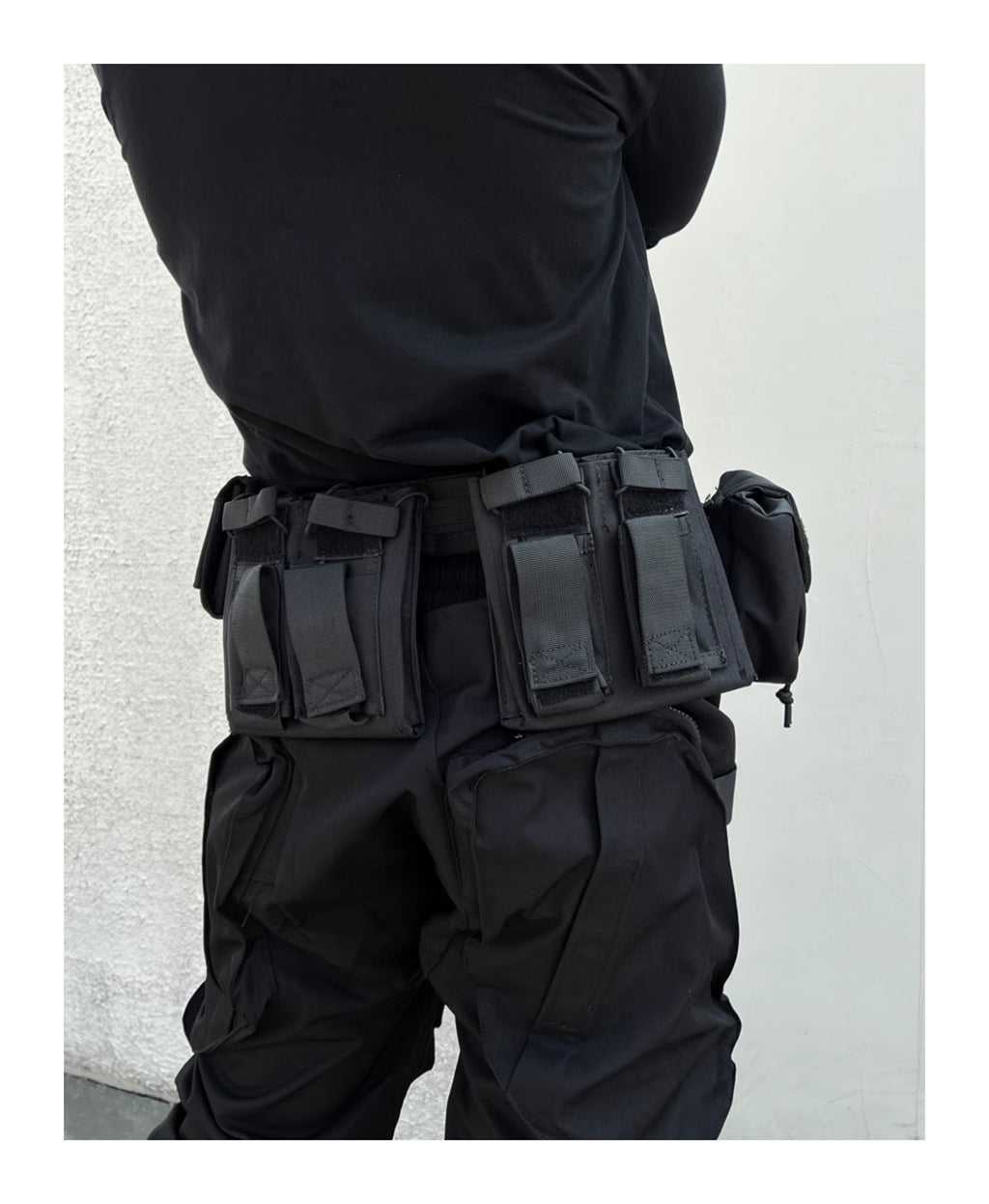 Haut de la rue Fonction Détachable Multifonctionnel Ceinture Tactique Taille sac costume