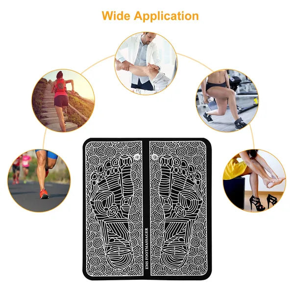 EMS Foot Massage Pad Massager électrique Stimulateur Unité Rechargeable Jambe Reformage Muscle P