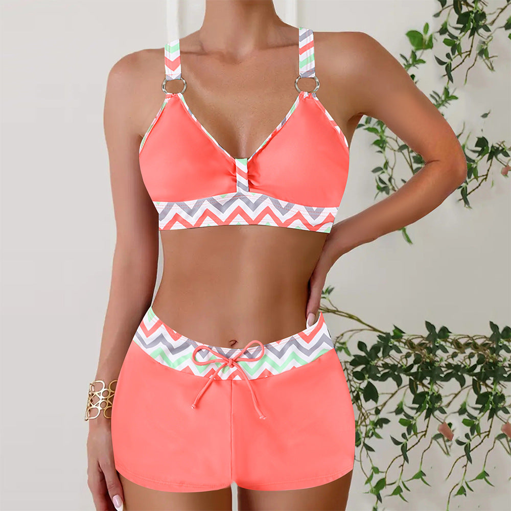 Femmes Colorful Imprimé deux-pièces maillot de bain Bikini