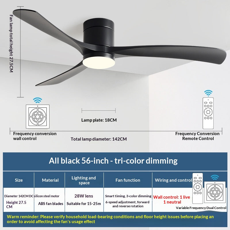 Feux pour ventilateur de plafond intégré simple et moderne à usage domestique