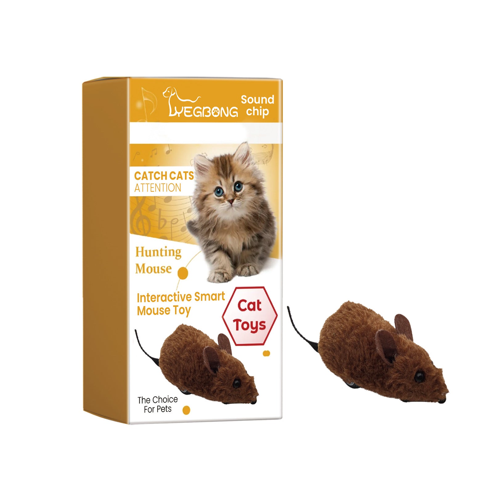 Jouet interactif de souris de Yegbong Pet