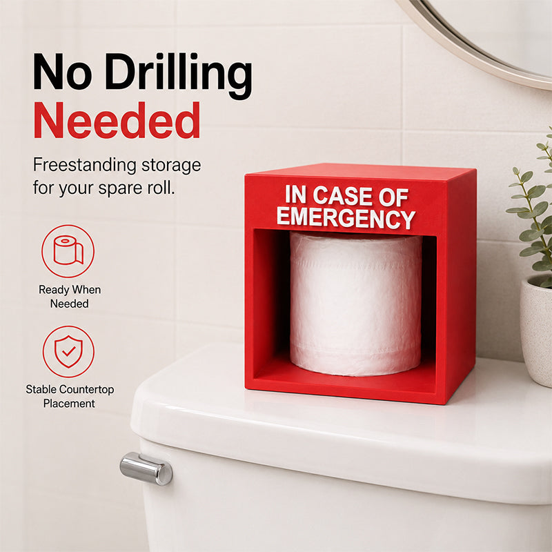 Support de papier hygiénique d'urgence drôle