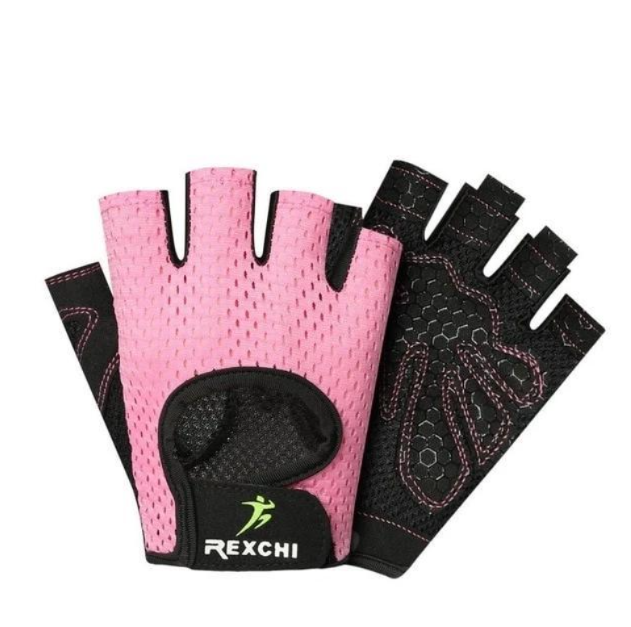 Cyclisme papillon Mesh respirant mince fitness gants demi-doigts