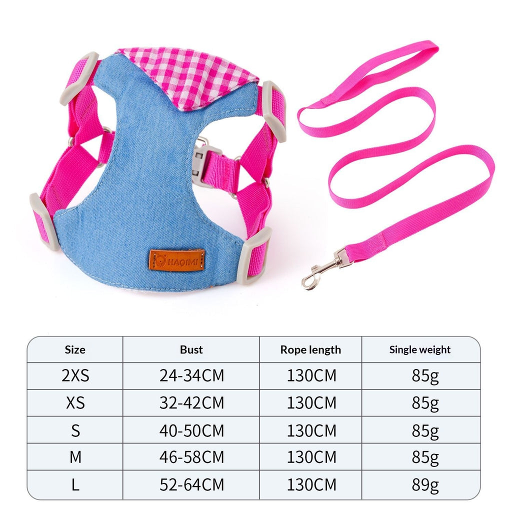 La ceinture de poitrine de chiot n'est pas serrée