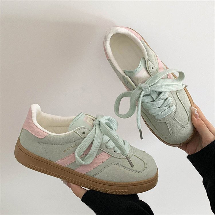 Retro Casual Blanc Sneakers Pour Femmes Versatile et Parfait pour le Sport