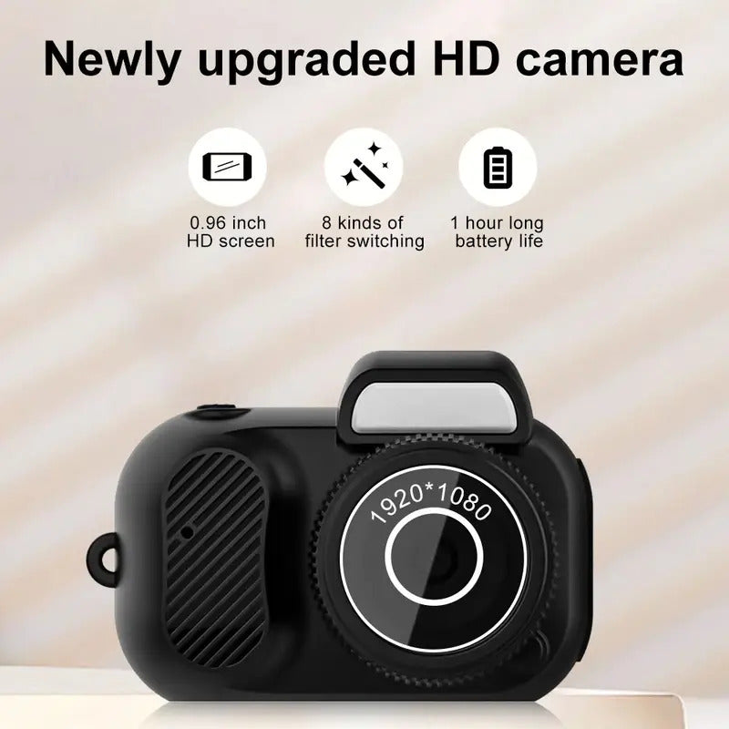 Mini appareil photo à chaîne clé -Micro Caméra vidéo avec lecteur de cartes et de cartes SD de 32 Go