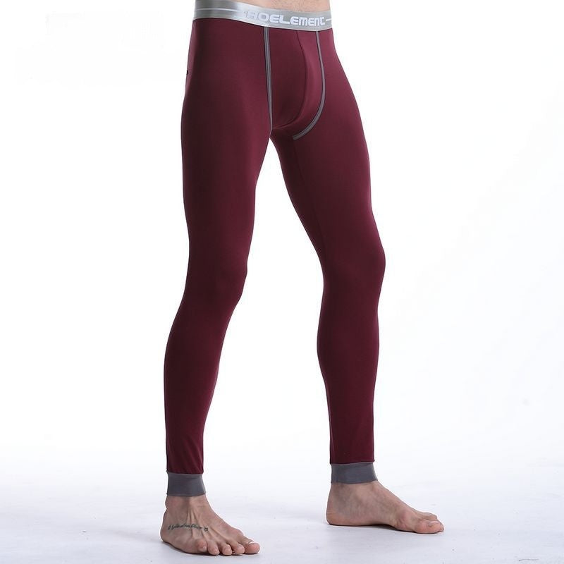 Cotton Slim-fit Leggings thermiques de taille moyenne