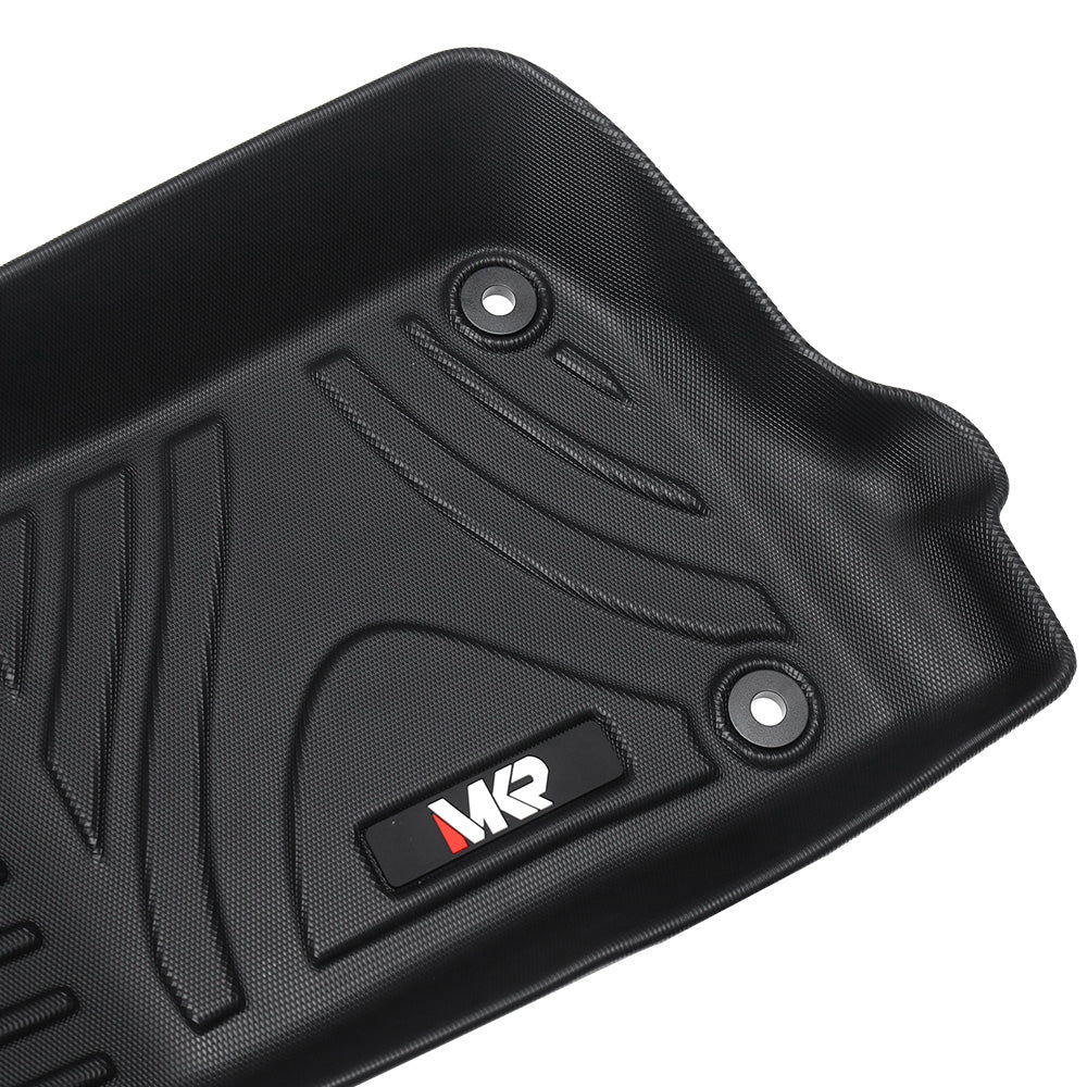 MKR imperméable et résistant aux taches tapis de voiture TPE noir 3 PCS pour jeep Wrangler JL 201