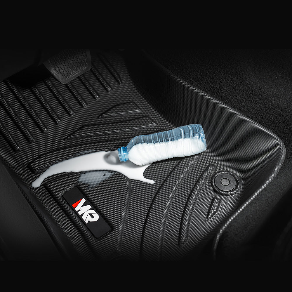 MKR imperméable et résistant aux taches tapis de voiture TPE noir 3 PCS pour jeep Wrangler JL 201