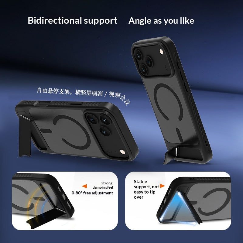 Étui de téléphone magnétique Kickstand pour peau