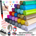 22 Couleurs Premium stylos de marquage acrylique 0.7 MM Extra Fine Tip Rock Painting