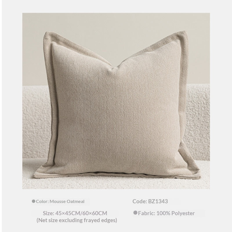 Chenille Coussin à double face Chambre à coucher Lombaire Couverture oreiller