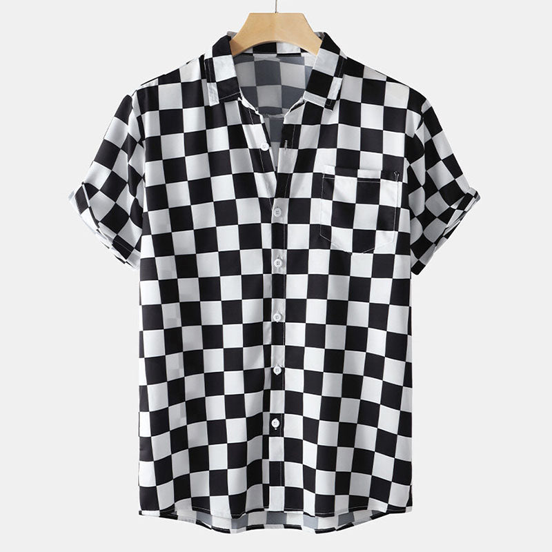 Chemise à manches courtes Hawaiian Vacation 3D Imprimé Casual All-matching Vêtements pour hommes Top