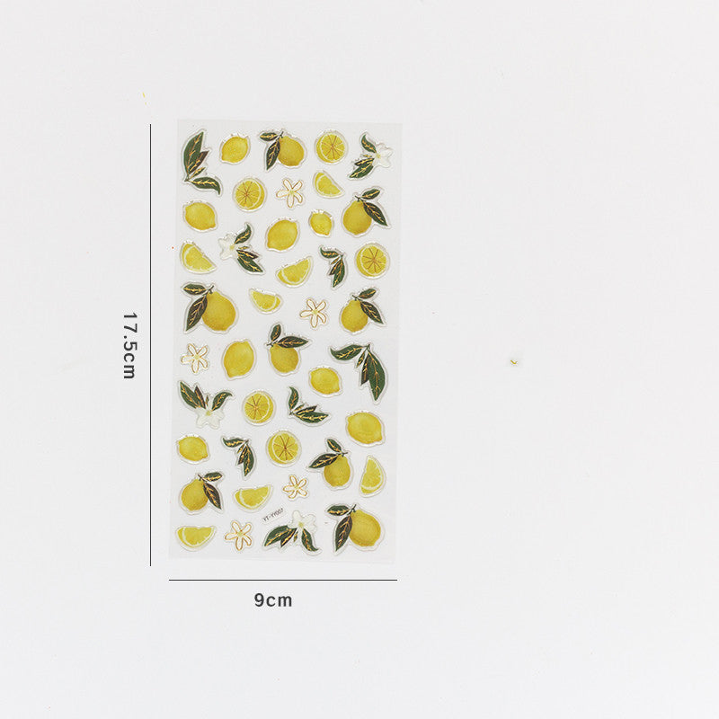Autocollant de bronzage mignon de fruits diy