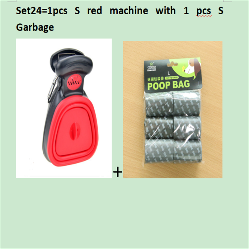 Chien Pet Travel Pooper pliable Scooper avec 1 rouleau de sacs décomposables Poop Scoop Clean Pick
