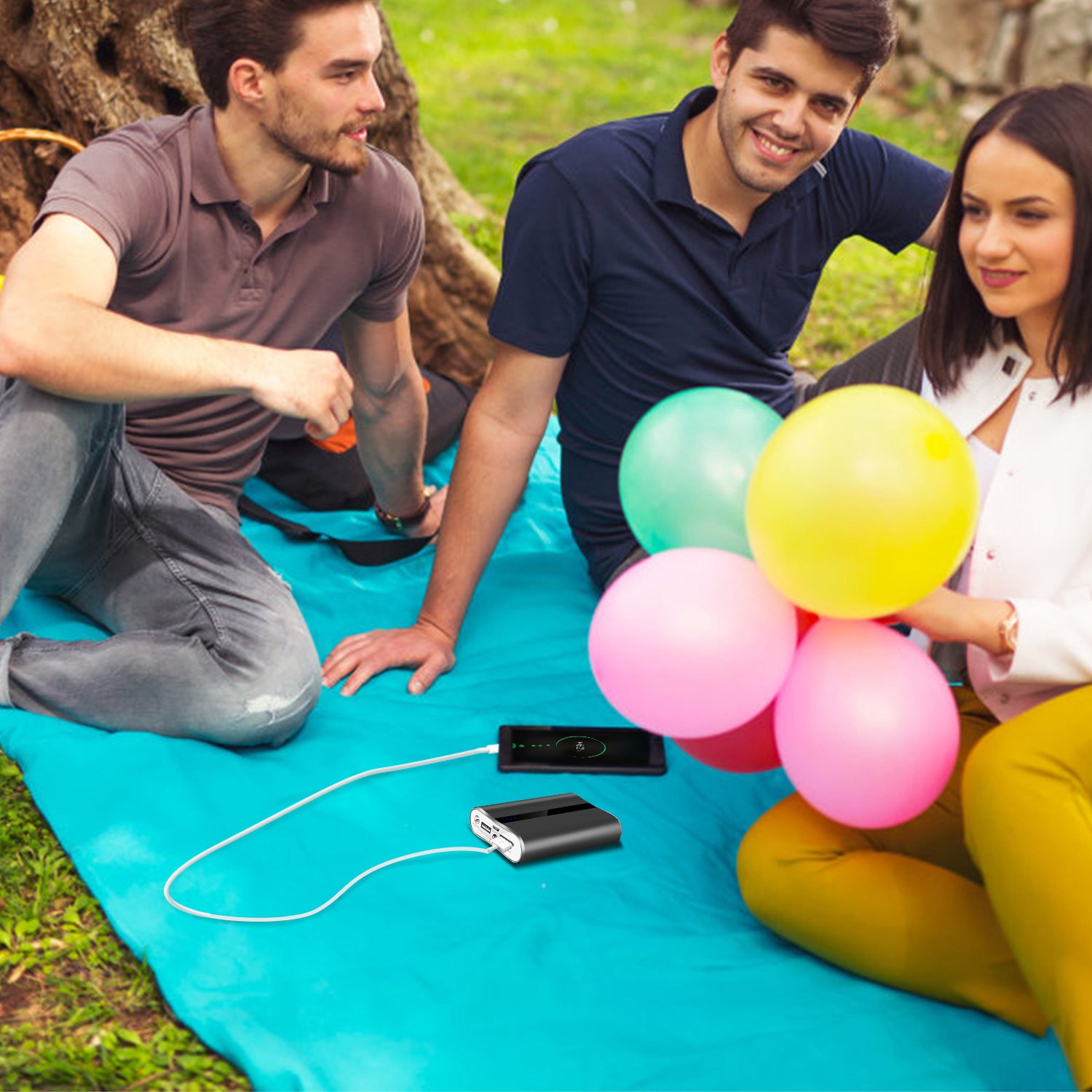 Chargeur portable 1Pc 12000mAh avec double USB 3.1A Power Bank Ultra-Compact Externe