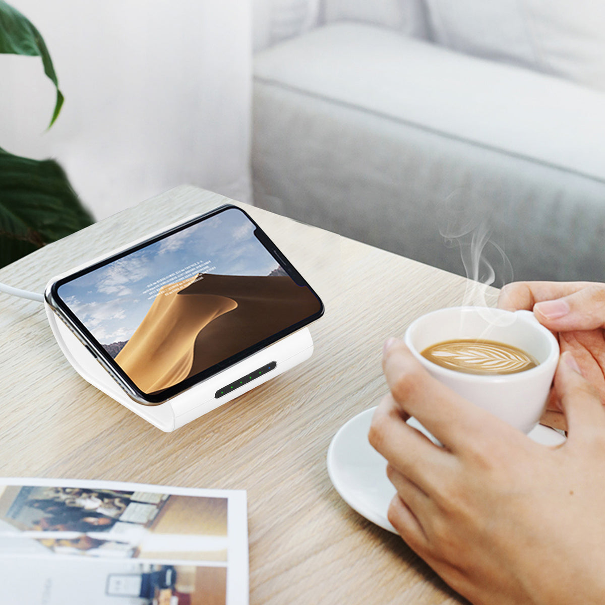 1Pc 10400mAh Qi Wireless Charging Power Bank for IOS XS MAX XR Galaxy S10 S9 Note 9