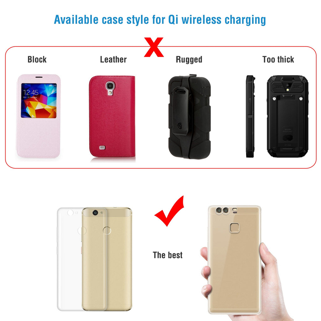 Chargeur de téléphone de voiture sans fil Qi magnétique 1Pc pour téléphone IOS XS MAX XR Galaxy S10
