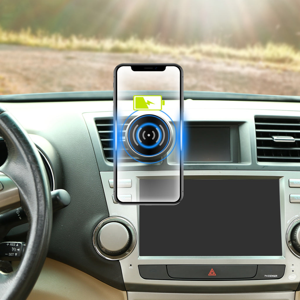 Chargeur de téléphone de voiture sans fil Qi magnétique 1Pc pour téléphone IOS XS MAX XR Galaxy S10