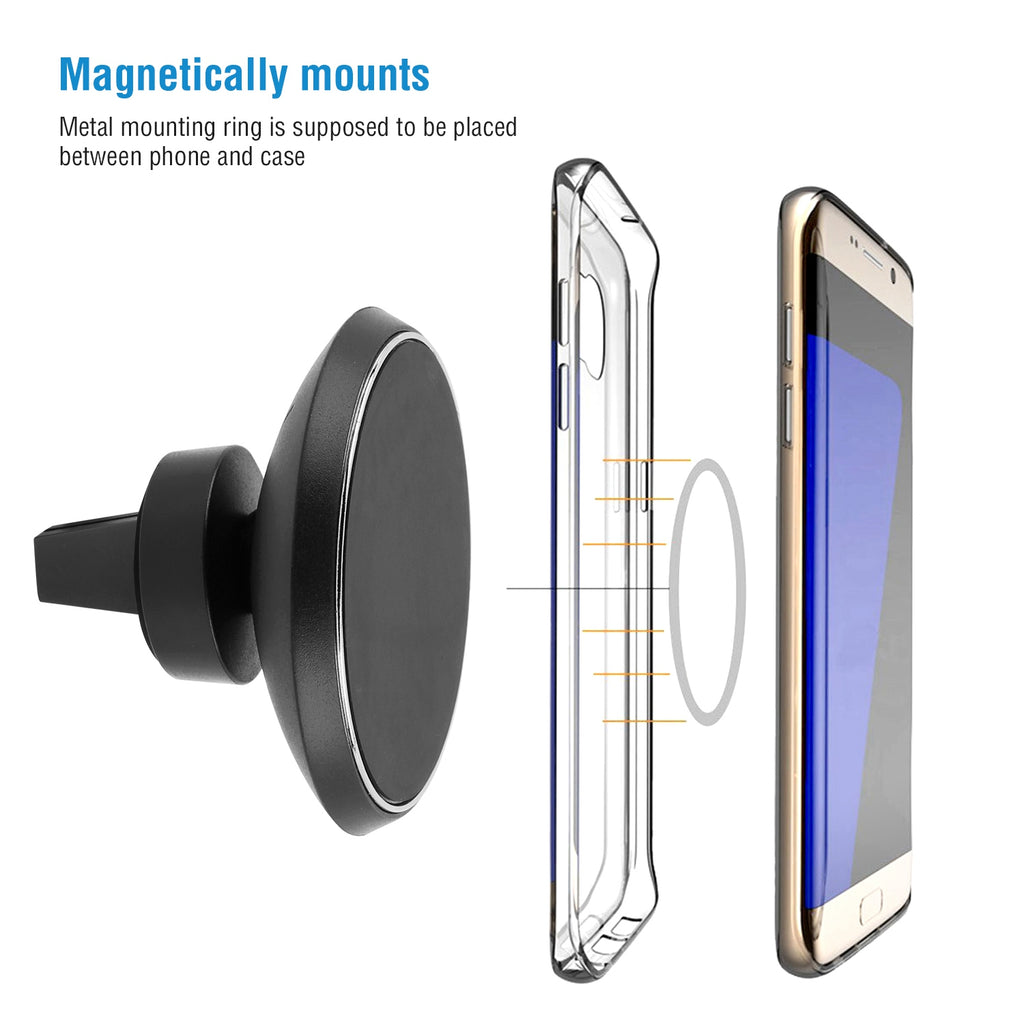 Chargeur de téléphone de voiture sans fil Qi magnétique 1Pc pour téléphone IOS XS MAX XR Galaxy S10