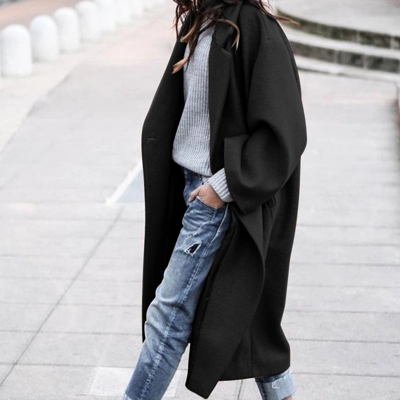 Manteau Automne Hiver European and American Cross Border Vêtements Femmes Amazon Casual Long