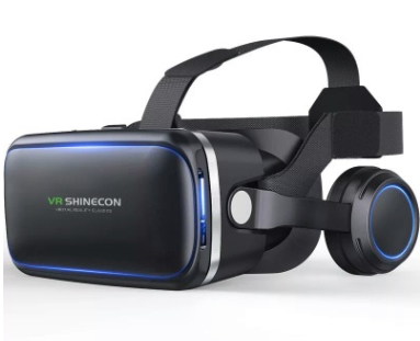 Original VR Shinecon Gafas De Realidad Virtual 120 Fov 3D Gafas Google Carton Con Auricula