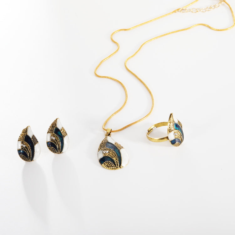 Ensemble de bijoux à goutte d'eau