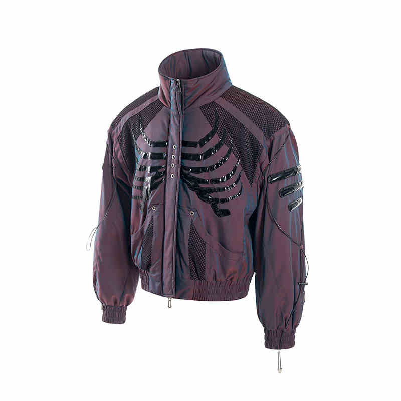 Manteau à mailles pointues en dos de niche